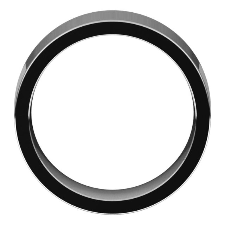 Sterling Silver 8 mm Comfort-Fit Flat Band Size 8