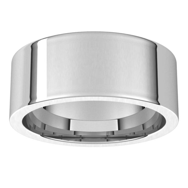 Sterling Silver 8 mm Comfort-Fit Flat Band Size 8.5