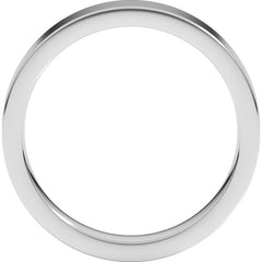 Sterling Silver 4 mm Comfort-Fit Flat Band Size 9