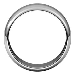 Sterling Silver 8 mm Half Round Band Size 10