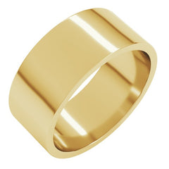 10K Yellow Gold 8 mm Flat Band Size 12.5