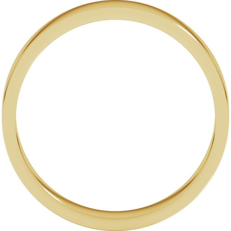 10K Yellow Gold 4 mm Flat Band Size 10.5