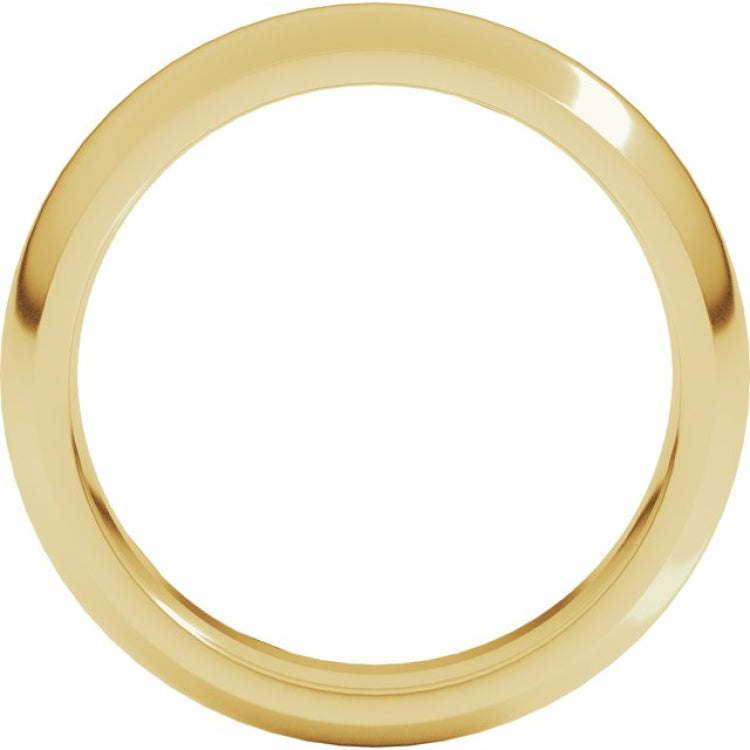 14K Yellow Gold 5 mm Comfort-Fit Half Round Band Size 7