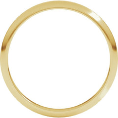 10K Yellow Gold 2 mm Half Round Band Size 5.5