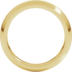 10K Yellow Gold 4 mm Comfort-Fit Half Round Band Size 7.5