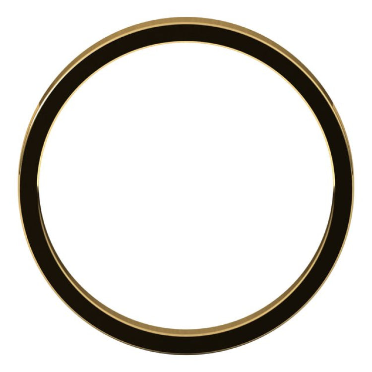 18K Yellow Gold 2.5 mm Flat Band Size 7