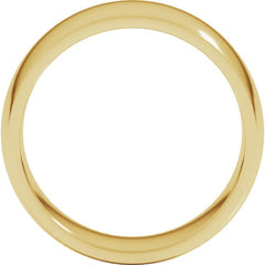 10K Yellow Gold 8 mm Lightweight Comfort-Fit Half Round Band Size 10.5