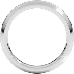 14K White Gold 4 mm Comfort-Fit Half Round Band Size 6