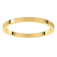 10K Yellow Gold 1.5 mm Flat Band Size 7