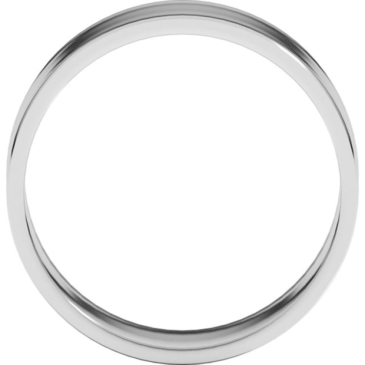 10K White Gold 7 mm Ultra-Lightweight Flat Band Size 7