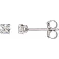 14K White Gold 1/5 CTW Lab-Grown White Diamond Earrings