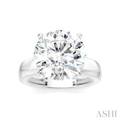 1/8 Ctw Round Shape Round Cut Diamond Semi-Mount Engagement Ring in 14K White Gold