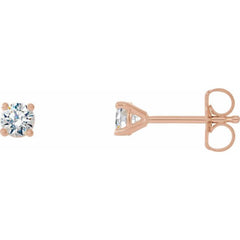 14K Rose Gold 1/5 CTW Natural Diamond Cocktail-Style Earrings