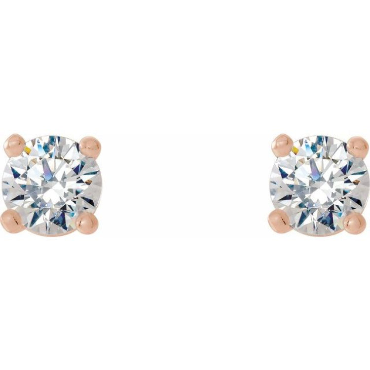 14K Rose Gold 1/5 CTW Natural Diamond Cocktail-Style Earrings