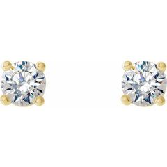 14K Yellow Gold 1/3 CTW Natural Diamond Cocktail-Style Earrings