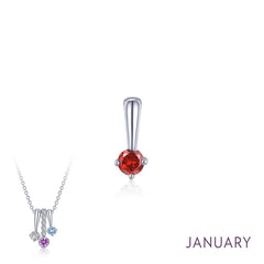 January Birthstone Love Pendant