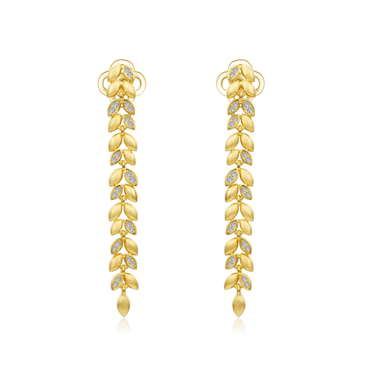 Cluster Leaves Earrings