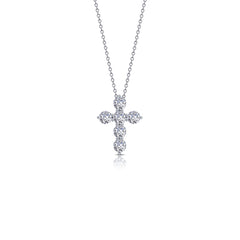 1.02 CTW Cross Pendant Necklace