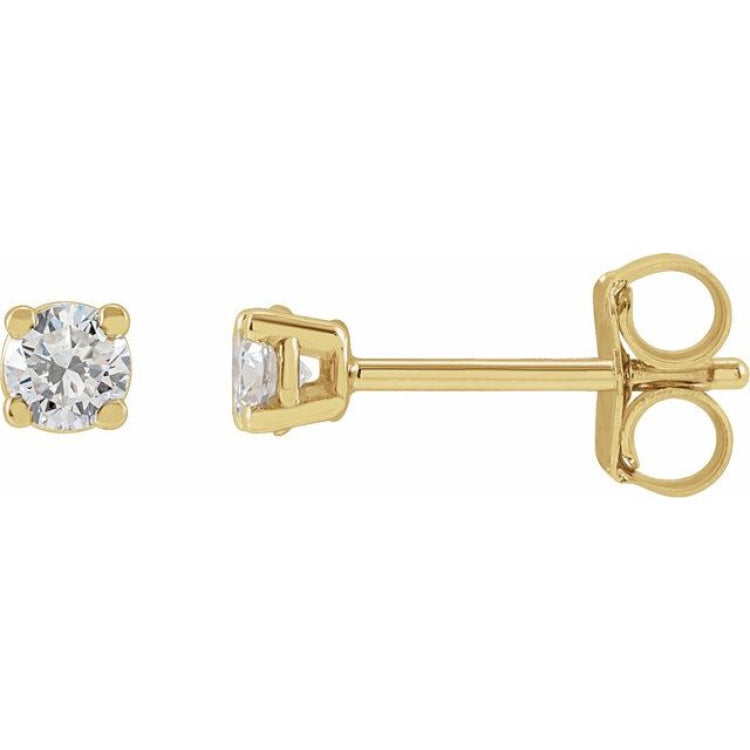 14K Yellow Gold 1/3 CTW Lab-Grown Diamond Earrings