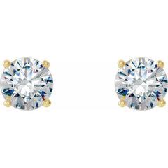 14K Yellow Gold 5/8 CTW Lab-Grown Diamond 4-Prong Stud Earrings