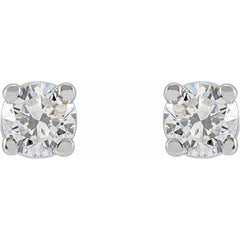 14K White Gold 3 CTW Lab-Grown Diamond Earrings