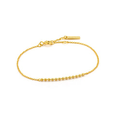 Ania Haie gold modern multiple balls bracelet