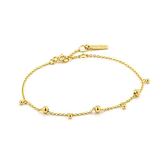 Ania Haie gold modern drop balls bracelet