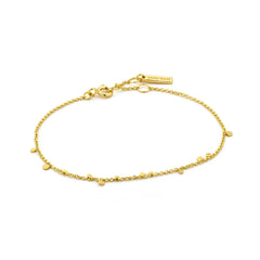 Ania Haie gold geometry mixed discs bracelet