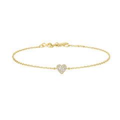 Gold Sweetheart Pav¨¦ Bracelet