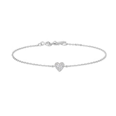 Silver Sweetheart Pav¨¦ Bracelet