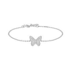 Silver Butterfly Pav¨¦ Bracelet