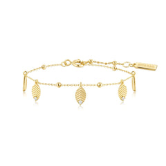 Gold Leaf Station Bracelet