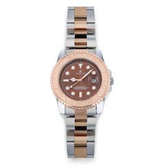 CAFÉ Copper Dial with Silver & Copper Band Watch