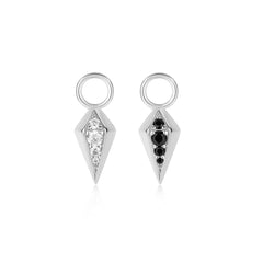 Silver Rhombus Earring Charm