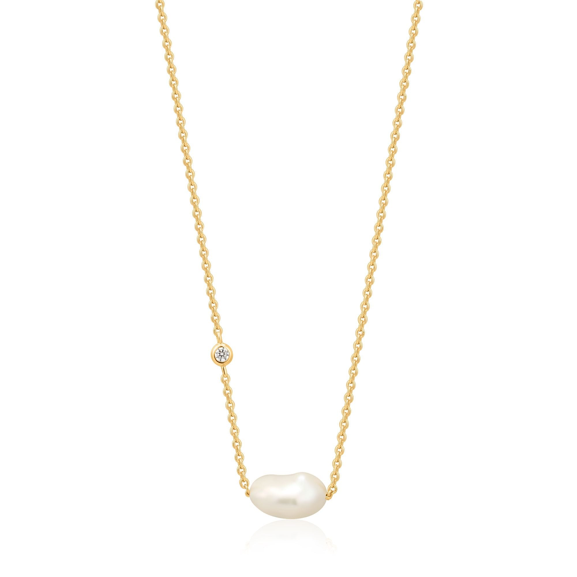 Ania Haie Gold Pearl Necklace