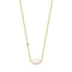 Ania Haie Gold Pearl Necklace