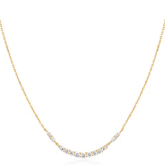 Gold Arc Pav¨¦ Necklace