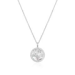 Silver Shiny Sun Star Necklace
