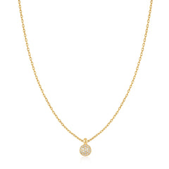 Gold Sphere Pav¨¦ Necklace