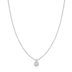 Silver Sphere Pav¨¦ Necklace