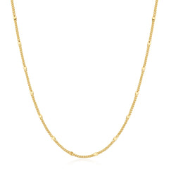 Gold Spheres Chain Necklace