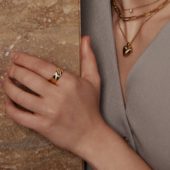 Gold Tiger Stripe Band