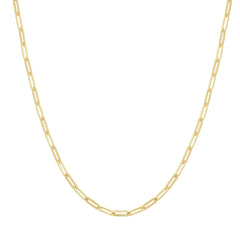 Gold Paper Clip Chain Necklace