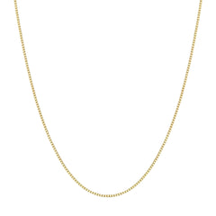 Gold Box Chain Necklace