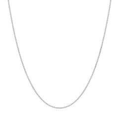 Silver Box Chain Necklace