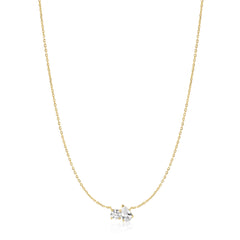 Gold Toi & Moi Necklace