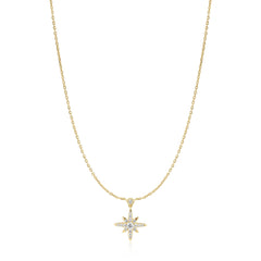 Gold Sparkling Nova Star Necklace