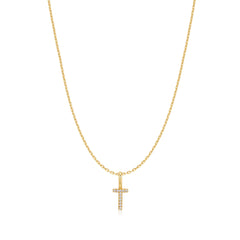 Gold Letter T Initial Necklace