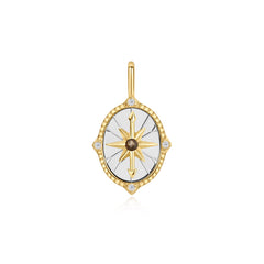 Two Tone Star Disc Charm