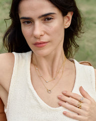 Ania Haie Gold Flower Cluster Pav¨¦ Ring on finger